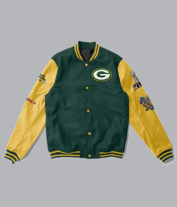 Bay Packers 4X Super Bowl Champions Letterman Jacket