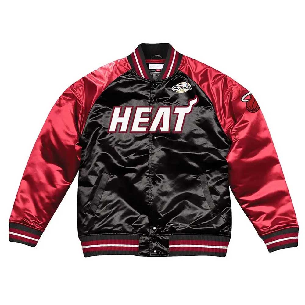 Tough Season Miami Heat Satin Jacket - Sheepskin Jacket