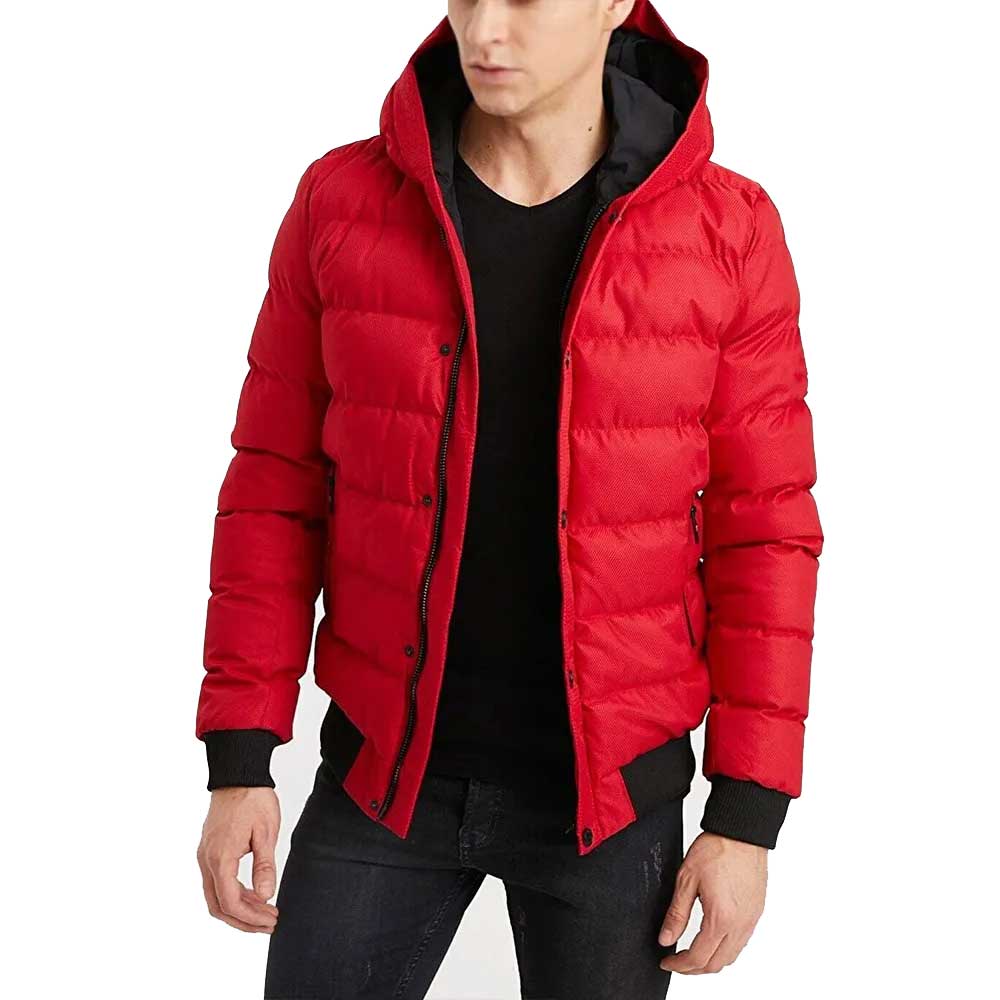 Men’s Bubble Hooded Jacket - Sheepskin Jacket